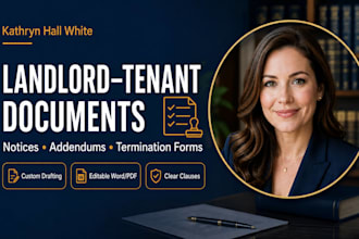 prepare landlord tenant legal agreements notices and addendums