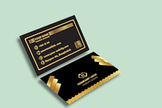 create a luxury business card and high end brand identity