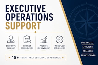provide executive administrative and operations support