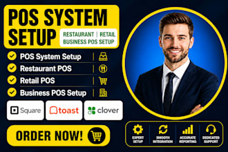 pos system setup, restaurant pos, retail pos, business pos setup