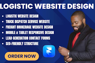 design trucking logistics website trucking website dispatch website using framer