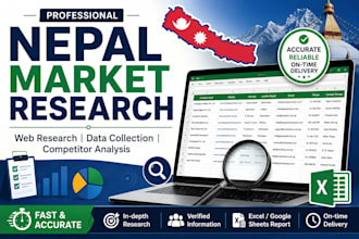 do nepal market research web research and data collection