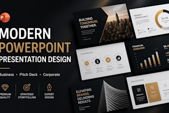 create a modern company profile powerpoint presentation