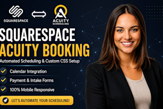 setup acuity scheduling integration on squarespace website booking system