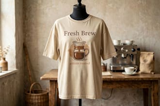 design premium custom tshirt for clothing and merch