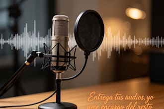 transcribe audio and write texts in spanish