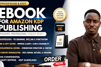 proofread and edit your ebook for amazon kdp publishing