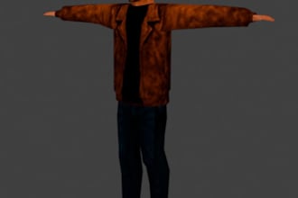 design psx character, ps1, ps2,y2k, nintendo 64 model, animation in retro style