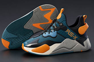 do high quality 3d shoe modelling, realistic 3d shoe renders 3d sneaker design