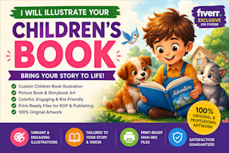create children book illustration and picture book art