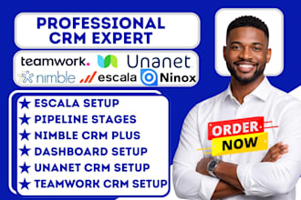 setup nimble crm plus escala unanet automate teamwork crm ninox data migration