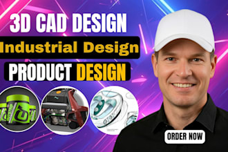 create product design, 3d cad modeling and solidworks fusion 360 designs