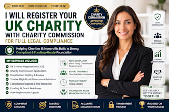 register your UK charity and ensure charity commission compliance