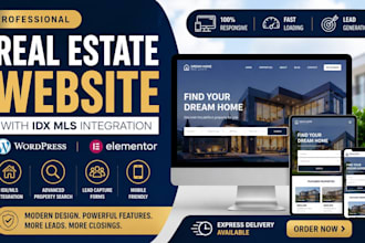 build real estate agent realtor website with idx mls website