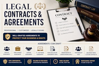 draft service, employment, IT and vendor agreements