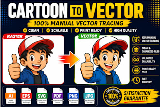 convert any raster logo into a print ready vector file