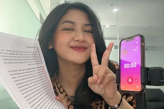 do voice over in indonesia or english language