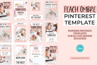 design eye catching blog graphics pinterest pins website featured image in canva