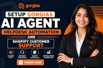 setup gorgias ai agent helpdesk automation shopify  store email customer support