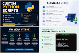write custom python scripts for automation and tasks