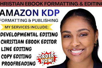 do christian book editing, proofreading of christian ebook