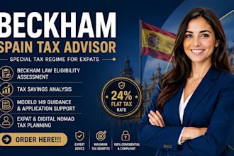 provide spain beckham law consultation and tax guidance