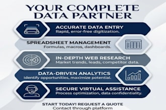 do professional data typing and accurate web research work