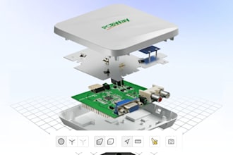 design pcb and 3d enclosure, product casing using eagle fusion360 easyeda