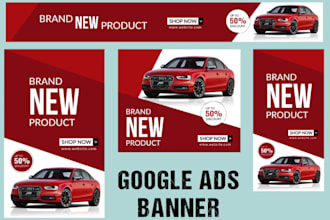 design web banners, website banner ads or image editing