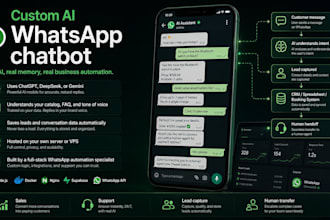 build an ai chatbot for whatsapp with chatgpt, memory and lead capture
