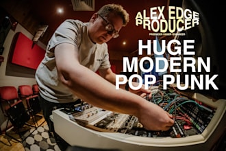 create a huge, modern pop punk mix and master