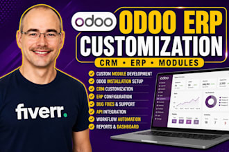 customize odoo erp CRM, develop custom modules and automate business workflows