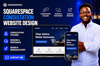 design a squarespace consultation website squarespace redesign website expert