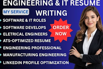 write your professional resume for IT, cybersecurity, software engineer and tech