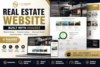 build a professional real estate website using houzez wordpress theme