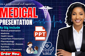 design medical powerpoint presentation, healthcare, poster presentation, ppt