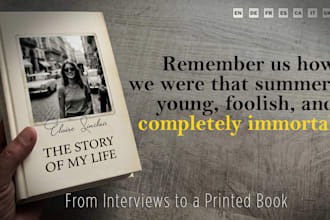 convert your personal life stories into a printed book