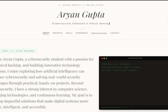 create your portfolio website or business websites