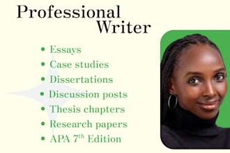 provide apa 7 editing and formatting