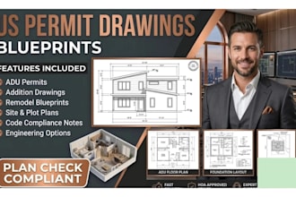 do city permit blueprints architect for house plans adu  garage deck shed patio