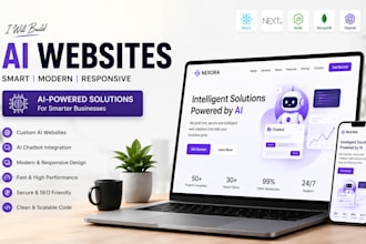 develop ai websites, ai web apps, ai chatbots, and custom web solutions