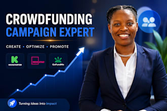 create and promote crowdfunding campaigns on kickstarter indiegogo and gofundme
