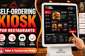 build a self ordering kiosk system for your restaurant with payments