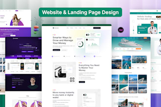 design modern website UI UX, landing page and web design in figma