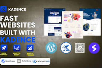 kadence website, build wordpress website using gutenberg and kadence blocks