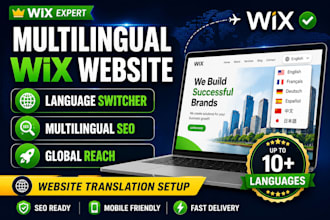 create wix multilingual website with language switcher and SEO