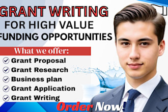 write grant proposals, grant research, and grant applications