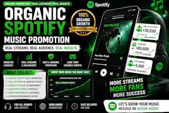usa organic spotify music promotion amazon music promotion youtube music tidal