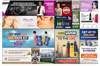 design high converting website banners for ecommerce stores