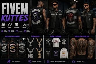 do kuttes for fivem ped fivem chain fivem clothing kuttes tattoo for fivem ped